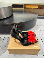 Colestore Christian Louboutin Bellarose Silk Pumps Black - 5