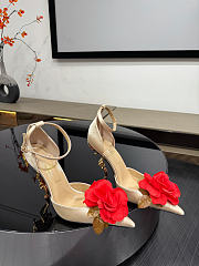 Colestore Christian Louboutin Bellarose Silk Pumps Beige - 1