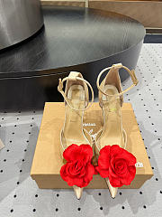 Colestore Christian Louboutin Bellarose Silk Pumps Beige - 2