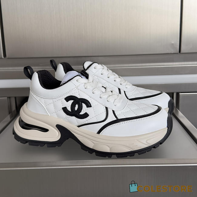 Colestore Chanel Sneaker White & Black  - 1