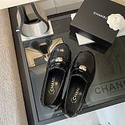 Colestore Chanel Patent CC Heart Loafers in Black - 2