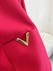 Colestore  Valentino Drill Double Caban for Woman in Red - 5