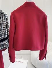 Colestore  Valentino Drill Double Caban for Woman in Red - 2
