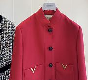 Colestore  Valentino Drill Double Caban for Woman in Red - 3
