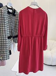 Colestore Valentino Women's Designer Red Silk Dresses - 6