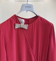 Colestore Valentino Women's Designer Red Silk Dresses - 2