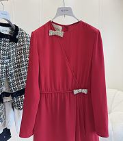 Colestore Valentino Women's Designer Red Silk Dresses - 3