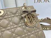 Colestore Small Lady Dior My ABCDior Bag Rope Beige Cannage Lambskin 20 x 18 x 8 cm - 3