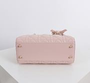 Colestore Small Lady Dior My ABCDior Bag Powder Pink Cannage Lambskin 20 x 18 x 8 cm - 6