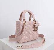 Colestore Small Lady Dior My ABCDior Bag Powder Pink Cannage Lambskin 20 x 18 x 8 cm - 4