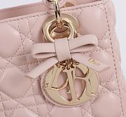 Colestore Small Lady Dior My ABCDior Bag Powder Pink Cannage Lambskin 20 x 18 x 8 cm - 2