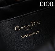 Colestore Dior Bow Clutch in Black Lambskin 27×8×18cm - 3