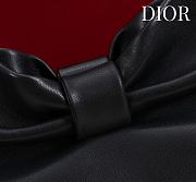Colestore Dior Bow Clutch in Black Lambskin 27×8×18cm - 2