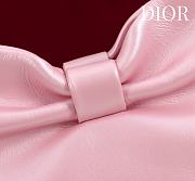 Colestore Dior Bow Clutch in Pink Lambskin 27×8×18cm - 3