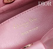 Colestore Dior Bow Clutch in Pink Lambskin 27×8×18cm - 2