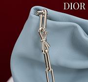 Colestore Dior Bow Clutch in Baby Blue Lambskin 27×8×18cm - 3