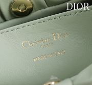 Colestore Dior Bow Clutch in Mint Green Lambskin 27×8×18cm - 2