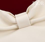 Colestore Dior Bow Clutch in Ivory Lambskin 27×8×18cm - 3