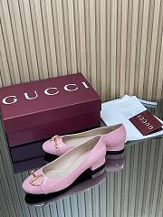 Colestore Gucci Women's Ballet Flat with Half Horsebit in Fuchsia Patent leather - 6