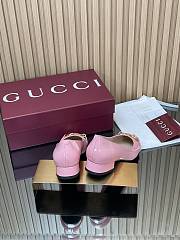 Colestore Gucci Women's Ballet Flat with Half Horsebit in Fuchsia Patent leather - 5