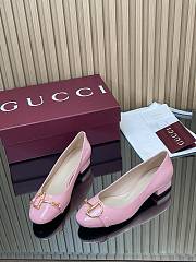 Colestore Gucci Women's Ballet Flat with Half Horsebit in Fuchsia Patent leather - 3