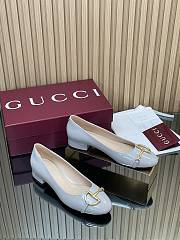 Colestore Gucci Women's Ballet Flat with Half Horsebit in Grey Patent leather - 2