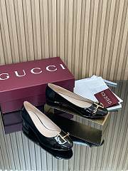 Colestore Gucci Women's Ballet Flat with Half Horsebit in Black Patent leather - 6