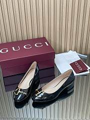 Colestore Gucci Women's Ballet Flat with Half Horsebit in Black Patent leather - 5