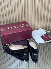 Colestore Gucci Women's Ballet Flat with Half Horsebit in Black Patent leather - 3