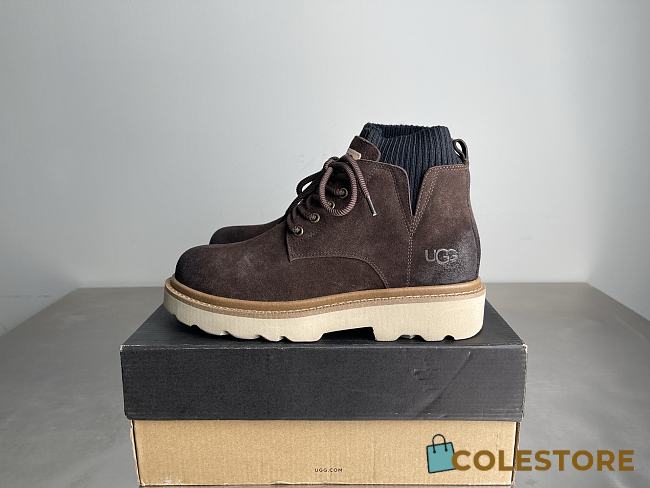 Colestore UGG Men's Neumel Lace-Up Boot – Dark Brown Suede - 1