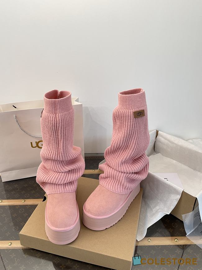 Colestore UGG Classic Mini Dipper Legwarmer for Women Pink - 1