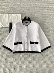 Colestore Chanel Cardigan White & Black - 1