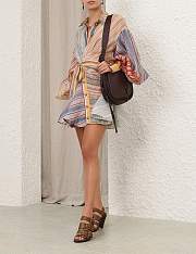Colestore  Zimmermann Rebellion Striped Mini Dress Spliced - 1