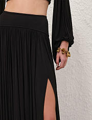 Colestore  Zimmermann Hypnotic Batwing Bodice Black + Gathered Maxi Skirt Black - 6