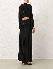 Colestore  Zimmermann Hypnotic Batwing Bodice Black + Gathered Maxi Skirt Black - 2