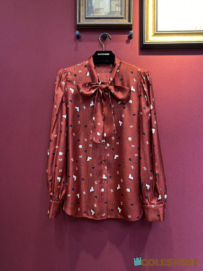 Colestore Max Mara Blouse Red  - 1