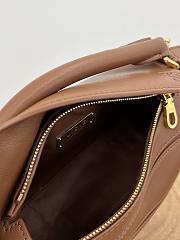 Colestore Loewe Mini Featherlight Puzzle bag in Nappa Lambskin Pecan 17.5x12.5x7.5cm - 5