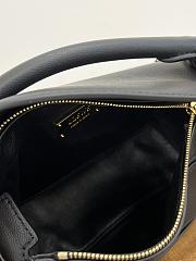 Colestore Loewe Mini Featherlight Puzzle bag in Nappa Lambskin Black 17.5x12.5x7.5cm - 5