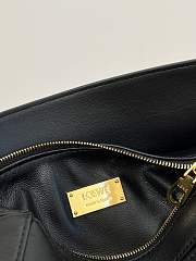 Colestore Loewe Mini Featherlight Puzzle bag in Nappa Lambskin Black 17.5x12.5x7.5cm - 2