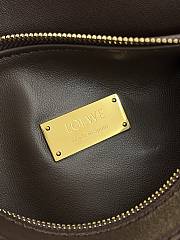 Colestore Loewe Mini Featherlight Puzzle bag in Nappa Lambskin Dark Chestnut 17.5x12.5x7.5cm - 5