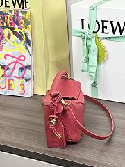 Colestore Loewe Mini Featherlight Puzzle bag in Nappa Lambskin Burnt Red 17.5x12.5x7.5cm - 6