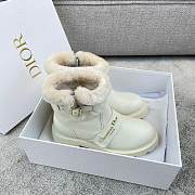 Colestore Dior DiorAlps D-Quest Ankle Boot Ecru Grained Calfskin and Lambskin Shearling - 2