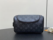 Colestore Louis Vuitton Toiletry Bag Gray Monogram Eclipse 15x12x24.5cm - 1