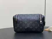 Colestore Louis Vuitton Toiletry Bag Gray Monogram Eclipse 15x12x24.5cm - 5