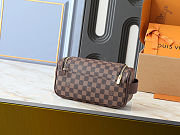 Colestore Louis Vuitton Toiletry Bag Damier Graphite Canvas Brown 20 x 9.3 x 28cm - 5