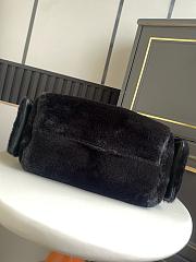 Colestore Chanel 25 Small Handbag Fur Calfskin & Gold-Tone Metal Black 30x26x14cm - 2