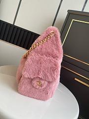 Colestore Chanel 25 Small Handbag Fur Calfskin & Gold-Tone Metal Pink 30x26x14cm - 4