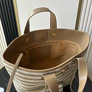 Colestore Chanel Deauville Tote Bag In Beige  31x45x28cm - 5
