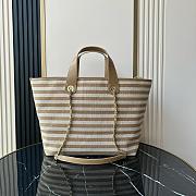 Colestore Chanel Deauville Tote Bag In Beige  31x45x28cm - 4