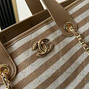 Colestore Chanel Deauville Tote Bag In Beige  31x45x28cm - 2
